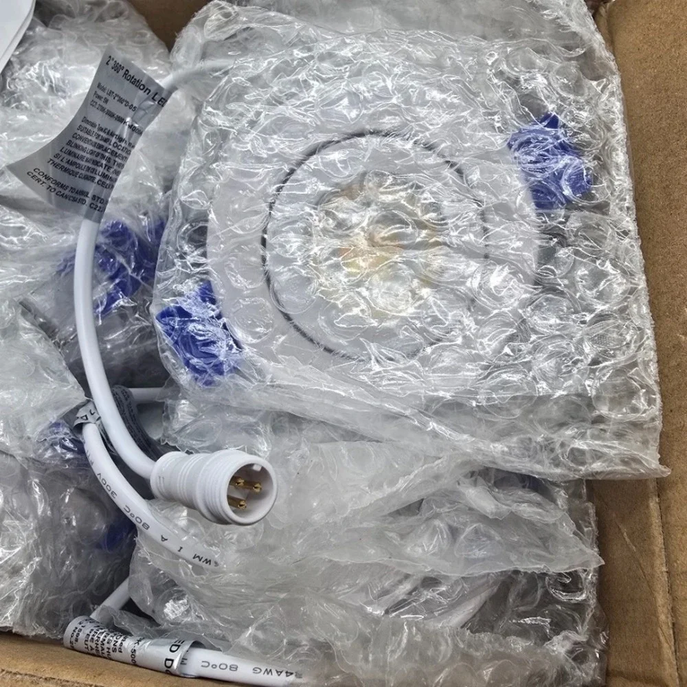 Adetu 2in LED Gimbal‎ Recessed Light 5CCT 550LM 5W Canless 12 Pack White